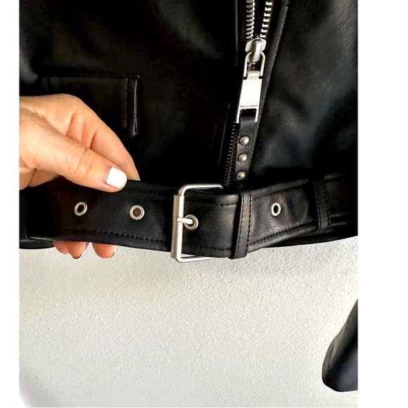 NEW REBECCA MINKOFF LEATHER BIKER JACKET!! It’s hot🔥‼️❣️ - Picture 5 of 11